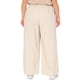 thumbnail image 3 of Pantalones Palazzo de Talla Grande para Mujer FAB CURVES con Cintura Elástica y Cordón, con Bolsillos, Pantalones de Pierna Ancha Casual 1X Albaricoque, 3 of 6