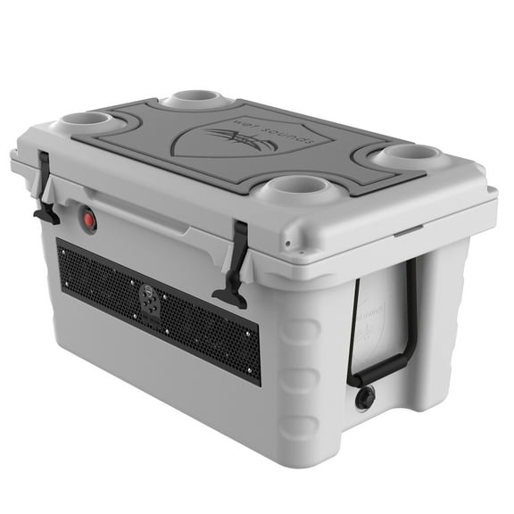 Wet Sounds Stealth SHIVR-55-GRY Gray High Output Audio Cooler Speaker System Top Gator Step Kit - Gray Over Black