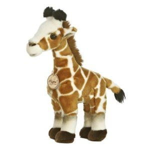 Giraffe Stuffed Animal - Giraffe 12 in. Miyoni - Jungle & Safari Stuffed Animal by Aurora Plush (10851)