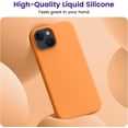 thumbnail image 2 of Compatible with iPhone 15 Plus Case, Silicone Shockproof Slim Thin Phone Case for iPhone 15 Plus (6.7 inch), (Orange), 2 of 12