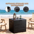 thumbnail image 5 of 35-Gallon Waterproof Resin Deck Box, Lockable Outdoor Storage Bin & Seat for Patio, 5 of 6