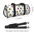 thumbnail image 4 of Easygdp French Bulldog With Coffee Cup Travel Bag, Camping, Weekend, Carry On Overnight Duffel Bag with Shoulder Strap, 4 of 8