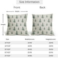 thumbnail image 4 of Christmas Tree Pillow Covers 20x20 Set of 2 Green Xmas Vintage Winter Print Decorative Outdoor Linen Zipper Throw Pillows Cases Cushion Cover Rustic Holiday Decoration Farmhouse Sofa Couch Bed Decor, 4 of 4