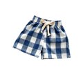 thumbnail image 4 of Liyamei Boys Drawstring Plaid Shorts with Loose Fit for Summer Size 2-10,Blue, 4 of 4