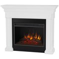 thumbnail image 1 of Real Flame Emerson 56" Wood Grand Electric Fireplace in Rustic White, 1 of 9