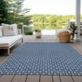 thumbnail image 6 of Addison Rugs Chantille Indoor/Outdoor Transitional Lattice Navy Washable Rectangle Rug, 10' x 14', 6 of 6