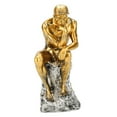 thumbnail image 2 of Adorno De Estatua De Pensador, Figura De Hombre Pensante Resistente A La Abrasión, Amplia Aplicación, Mano De Obra Fina Compacta De 9,8 Pulgadas Para Dormitorio, 2 of 7