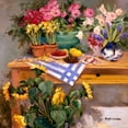 thumbnail image 2 of Stevens, Allayn 26x26 White Modern Wood Framed Museum Art Print Titled - Fresh Flower I, 2 of 4