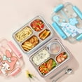 thumbnail image 5 of Sanrio Kawaii Cinnamoroll Lunch Box MyMelody Sweet Anime High Quality 1500ml Large Capacity Food Grade Stainless Steel Bento Box, 5 of 17