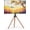 Black, variant on monTEK Artistic Easel TV Stand for 43–65 Inch TVs, 180° Swivel Floor TV Mount Up to 88 lbs, Tripod TV Stand with Cable Management, Max VESA 600x400mm, White