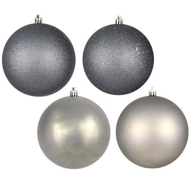 Vickerman N591525BX 6 in. Limestone Ball Ornament 4 per Box