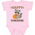 thumbnail image 3 of Inktastic Happy Thanksgiving Holiday Raccoon Boys or Girls Baby Bodysuit, 3 of 5