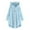 Light Blue, variant on Virmaxy Womens Fashion Sherpa Hoodie Faux Shearling Fleece Cat Ear Hooded Jacket Long Sleeve Open Front Plush Outwear with Pocket Solid Button Side Split Plush Outcoat Olive Green XL