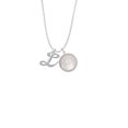 thumbnail image 2 of Delight Jewelry Silvertone Small Gelato Script Initial - L - To the World You are a Mother Locket Necklace, 2 of 4