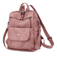 thumbnail image 2 of Mochila Antirrobo De Cuero Sintético Impermeable Para Mujer Rosa, 2 of 5
