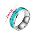 thumbnail image 3 of Rbaofujie Purity Ring Stainless Steel Ring Couple Ring Ring Ring Aura Ring Black, 3 of 3
