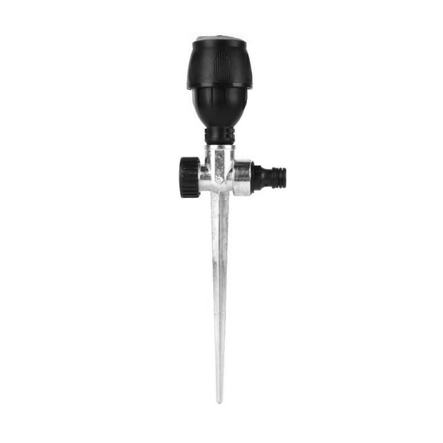 Billuyoard Sistema de riego de jardín Boquilla Aspersor Cabeza Universal Trípode de acero inoxidable Riego Césped Patio Aspersores de tierras Jardín y Patio Pin de metal/rociador