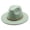 Mint Green, variant on SPRING PARK Autumn Winter Men Women Ethnic Felt Fedora Hat Wide Brim Hats with Chain Belt Buckle