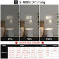 thumbnail image 3 of Modern LED 4000K Wall Sconce 350°Rotatable Reading Lamp Wall Mounted Reading Lights for Bedside Hallway Stairs （1 Pack）, 3 of 9