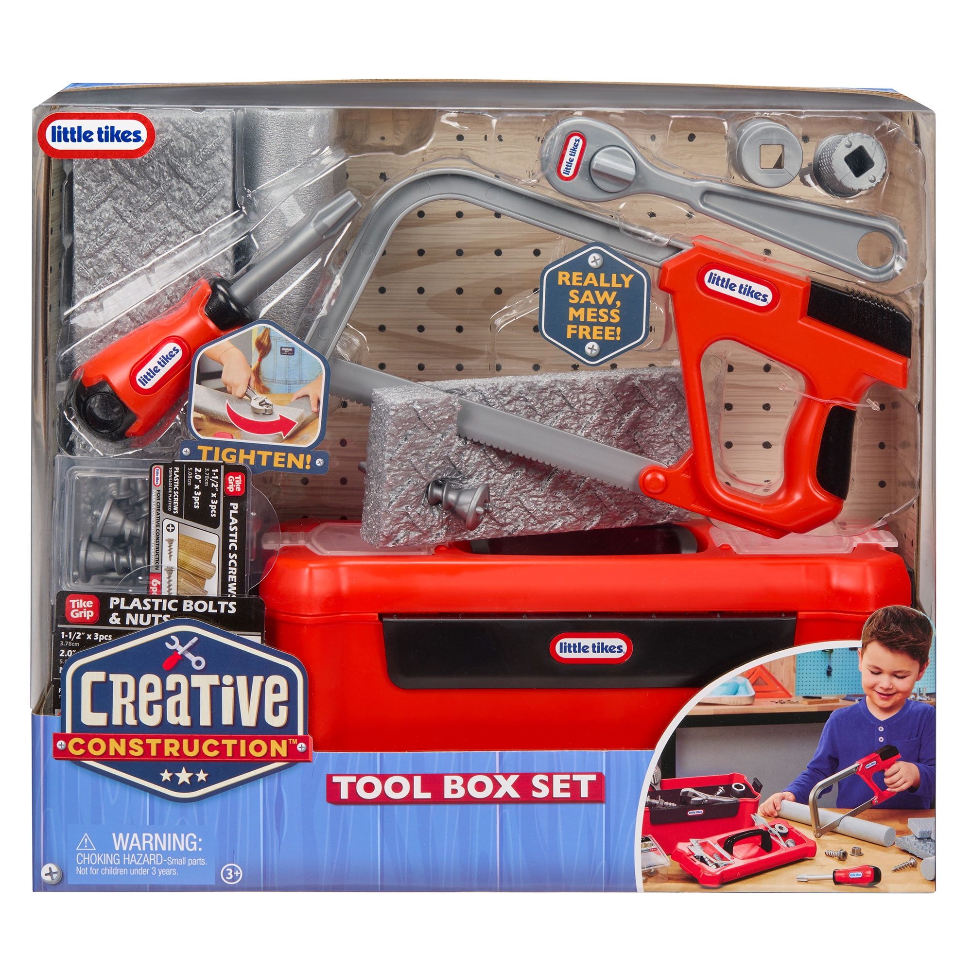 Little Tikes Creative Construction Tool Box Set with 9 Accessories