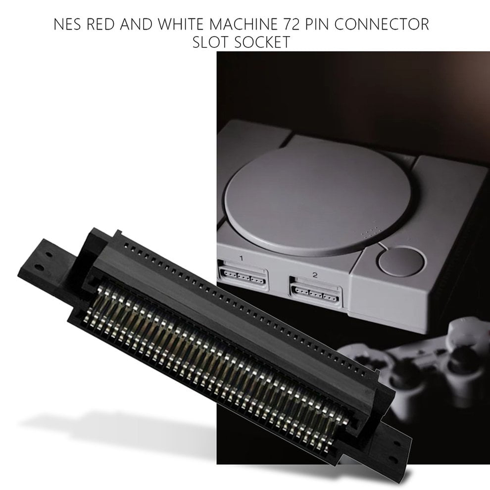 più Portatile da Viaggio Facile da Usare Duro e Durevole per NES Connettore Pin Connettore Slot Presa NES Goldfinger Intorno al Gioco Nero