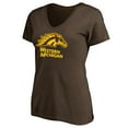 thumbnail image 2 of Women's Brown Western Michigan Broncos Random Logo One V-Neck T-Shirt, 2 of 4