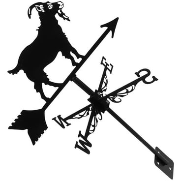 Weathervane Wind Direction Indicator Metal Wind Direction Indicator Roof Mounted Goat Weather Vane