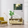 thumbnail image 4 of WOBOGO Reflections under The Moon Living Room Canvas Wall Art Bedroom Study Framed Canvas Print Artwork Home Office Decorations 24.5×16.7in, 4 of 6