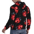 thumbnail image 6 of Sikiie Beautiful Red Ladybug Men's Hoodie, Essentials Hoodie, Sweatshirt, Pullover Hooded Sweatshirt for Men-4X-Large, 6 of 7