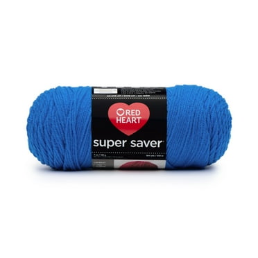 Red Heart® Super Saver® 4 Medium Acrylic Yarn, Blue 7oz/198g, 364 Yards