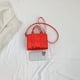 thumbnail image 3 of Bolso de hombro para mujer con diseño de cocodrilo, bolsos de mano brillantes de PU para mujer para el trabajo (rojo) Sywqhk Para Estrenar, 3 of 8