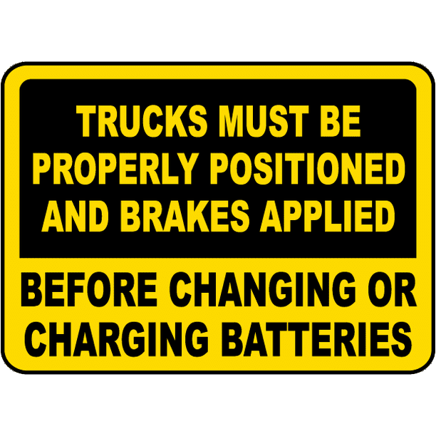 Before Changing Batteries Safety Notice Signs For Work Place Safety ...