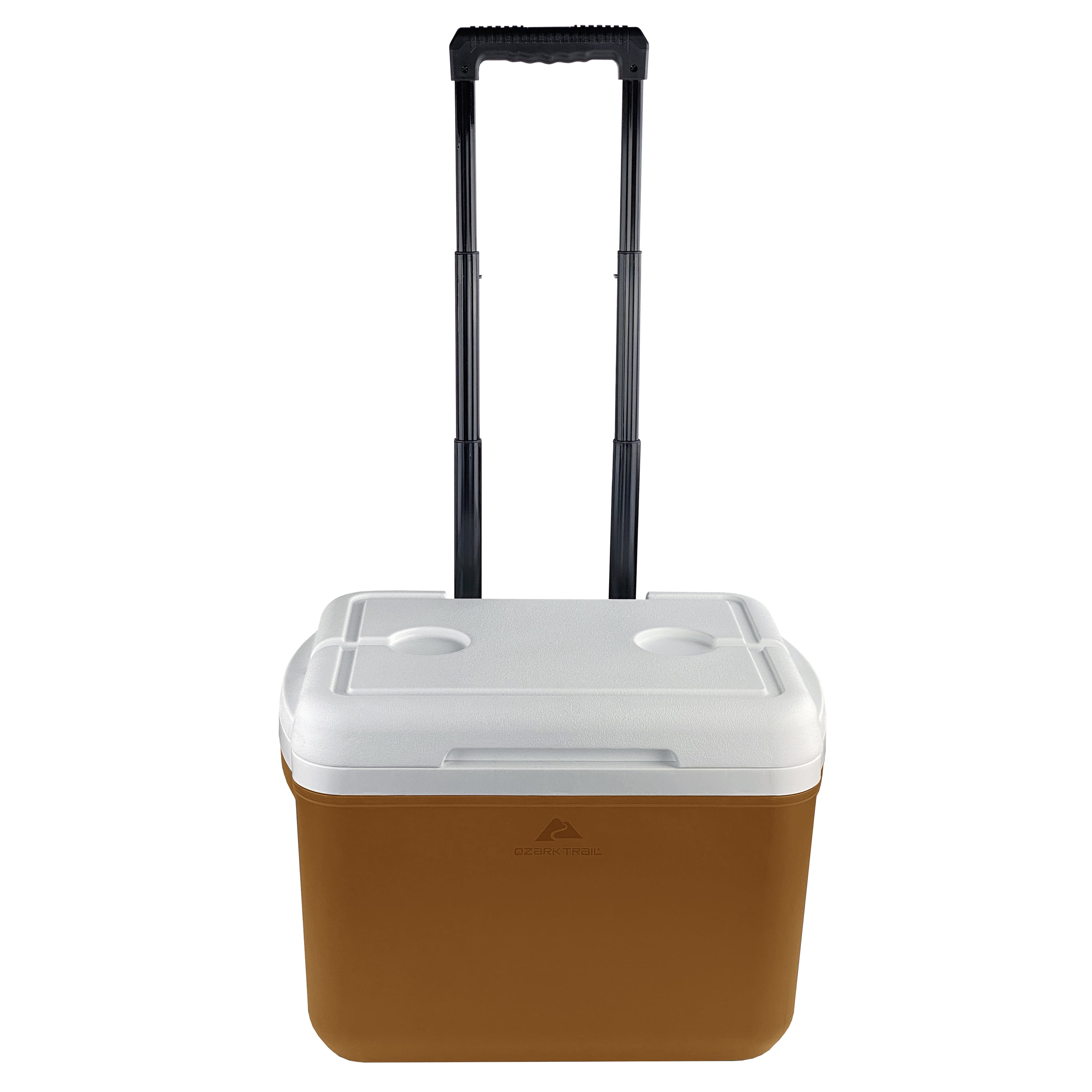 Ozark Trail 30 Quart Capacity Hard Side Wheeled Cooler, 42-Can, Burnt Orange