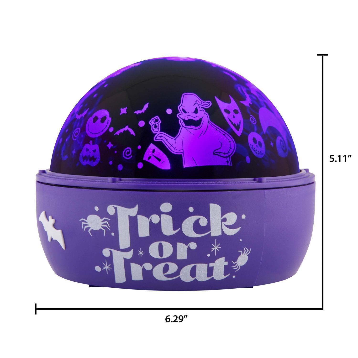 Halloween Lightshow Projection Tabletop ShadowLights Nightmare Before Christmas Disney (Purple)