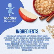 Gerber Mealtime for Toddler, Oatmeal & Barley Cereal, Apple Cinnamon, 4.5 oz