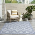 thumbnail image 4 of Nourison Easy Care Indoor/Outdoor Denim Blue 5' x 7' Area Rug, (5x7), 4 of 10