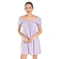 thumbnail image 5 of Vestido de lino escote cuadrado Roman Fashion /Juvenil, 20372 (Lila) lila M, 5 of 5