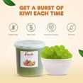 thumbnail image 4 of Fanale Popping Boba Pearls for Bubble Tea - 7 pound (Pack of 4) | Kiwi | Bursting Boba Pearls Bubble | Fruit Juice Flavor for Shakes, Dessert, Smoothie | FPB008-CS, 4 of 7