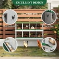 thumbnail image 3 of Chicken Nesting Box with Roll Out Egg Tray, Galvanized Steel Rustproof Laying Boxes for Hens, Chickens & Ducks, Ventilated & Easy-Clean Design, 3 of 8