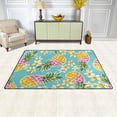 thumbnail image 3 of Dreamtimes Lightweight Non Slip Carpet Mats 60 x 39 inch (5'x 3'3"), Area Soft Rugs Floor Mat Rug Decoration for Kids Room Living Room Bright Pineapples, 3 of 6