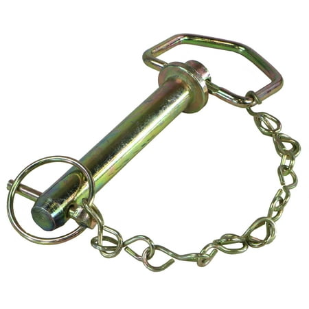 Swivel Handle Forged Hitch Pin - RanchEx Swivel Handle Forged Hitch Pin with Chain, 3/4