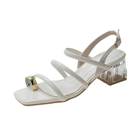 

Qufokar Boots Women Snow Clear Platform High Heels for Women Heel Wedge Flowers Sandals Mouth Strap Buckle Breathable Ladies Rhinestone Fish Shoes Women S Sandals