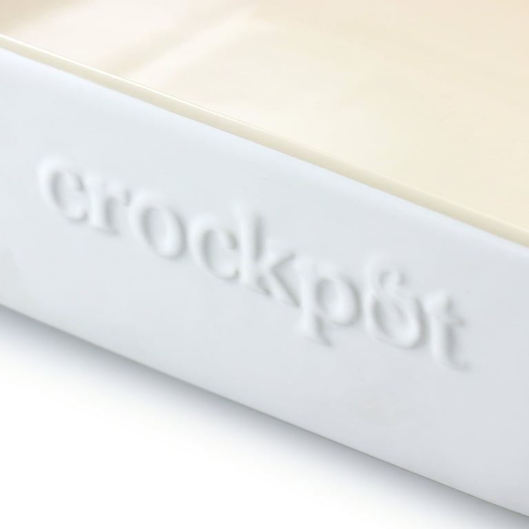Crock-Pot 4 Qt. Stoneware Rectangle Bake Pan