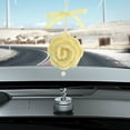 thumbnail image 1 of Immortal Flower Car Pendant Rose Finished Dried Flower Rearview Mirror Decoration, 1 of 6