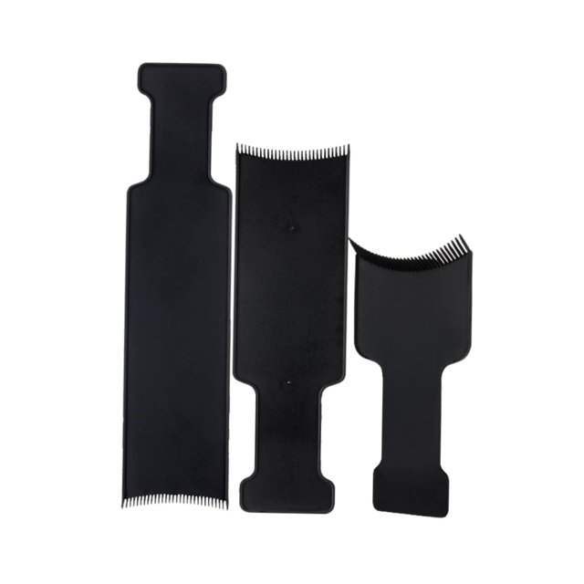 3pcs Hair Styling Tools Hair Dye Tools Hair Brush Set Hair Coloring Brush Balayage Board with Teeth Highlighting Foil Board Hair Color Brush Hair Color Board Hair Comb Hair Clip
