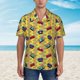 thumbnail image 2 of Fotbe 90s Audio Tape Camisa Hawaiana para Hombre Unisex – Camisa Casual de Verano con Botones de Manga Corta de Algodón y Lino,Medium, 2 of 7
