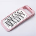 thumbnail image 4 of Hezhiii Cheese Grater Stainless Steel Graters Double Potato Grater Carrot Slicer Vegetable With Handle For Cheese Chocolate And More Kitchen Grater with Container, 4 of 4
