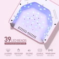 thumbnail image 4 of Lámpara LED UV para uñas GAOY, inalámbrica, recargable, con 4 temporizadores, rosa, 4 of 7