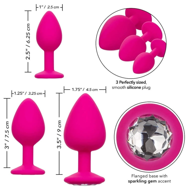 Cheeky Gems Anal Plugs Set of 3 - Walmart.com Cheeky Gems Anal Plugs Set of 3 - Walmart.com