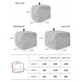 thumbnail image 2 of Grey Dandelion Toaster Cover 2 Slice, Small Kitchen Appliance Covers, Spring Modern Minimalist Country Flower Toaster Oven Cover with Loop, Bread Machine Cover Polyester Dust Cover Protection, 2 of 4